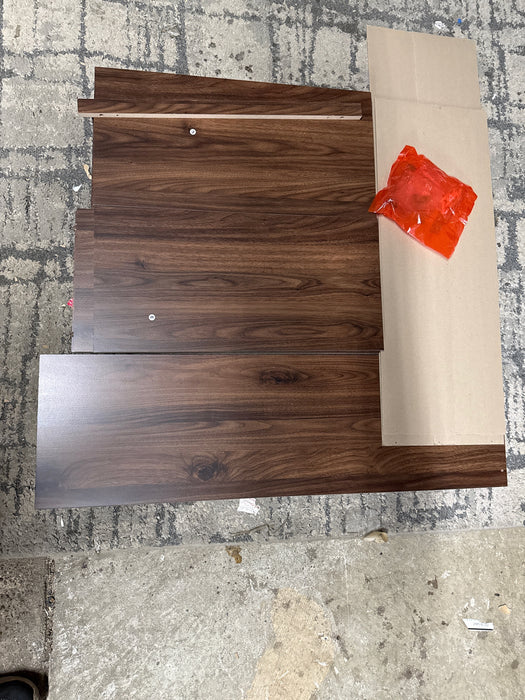 Mainstays 5-Shelf Bookcase with Adjustable Shelves, Canyon Walnut - new