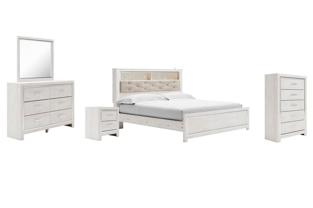 Altyra White Bookcase Bedroom Collection