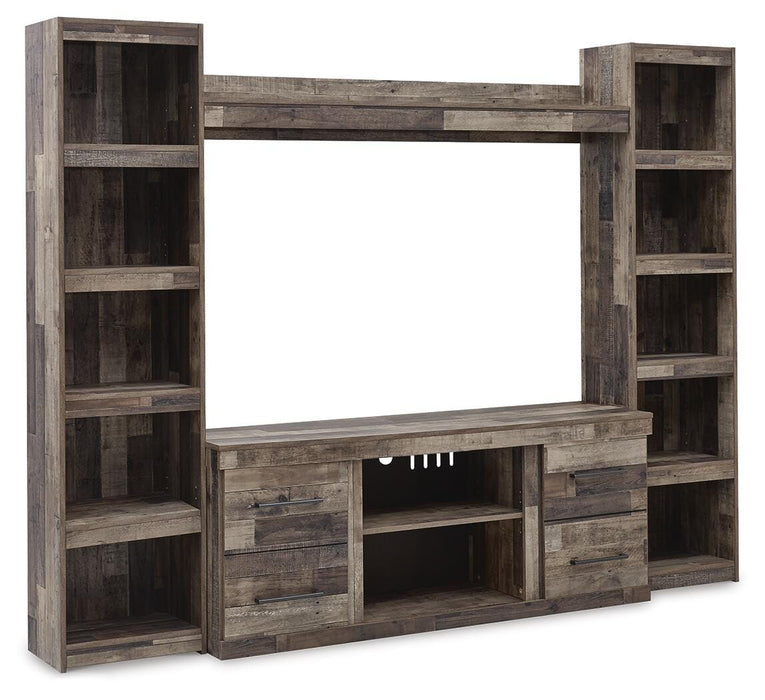 Derekson Multi Gray Derekson 4-Piece Entertainment Center