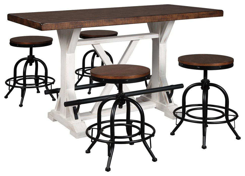 Valebeck White/Brown Dining Collection