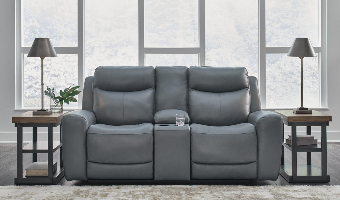 Mindanao Steel PWR REC Loveseat/CON/ADJ HDRST