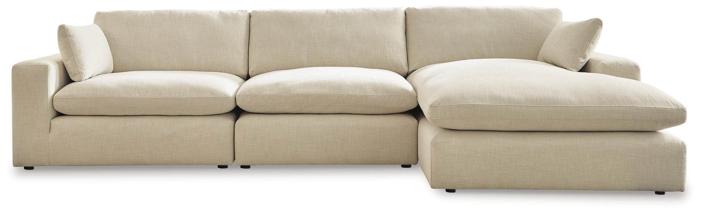 Elyza Linen Elyza 3-Piece Sectional with Chaise