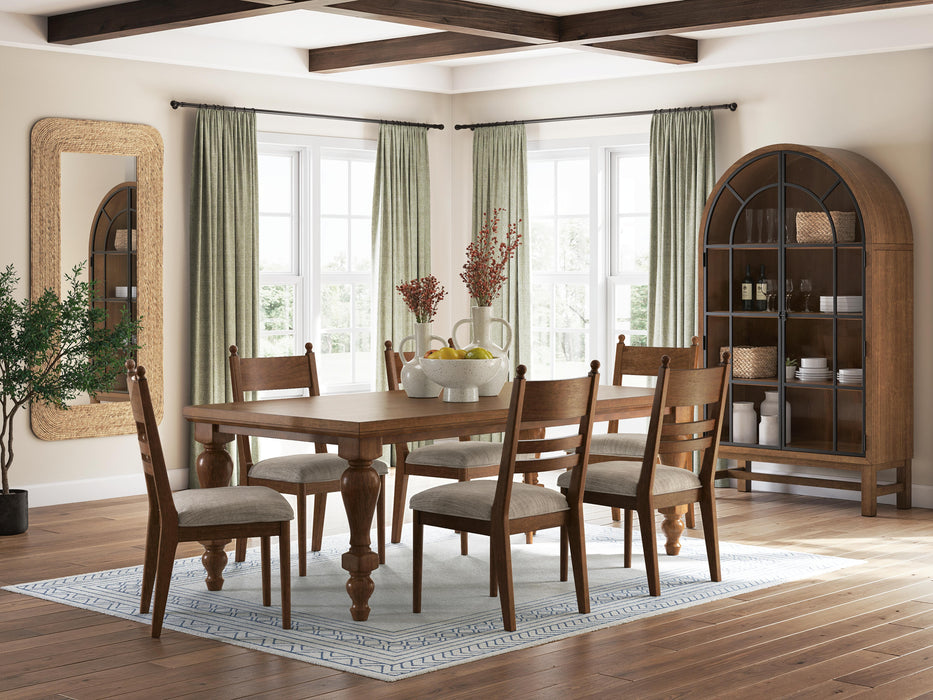 Chadworth Brown Chadworth Dining Table and 6 Chairs