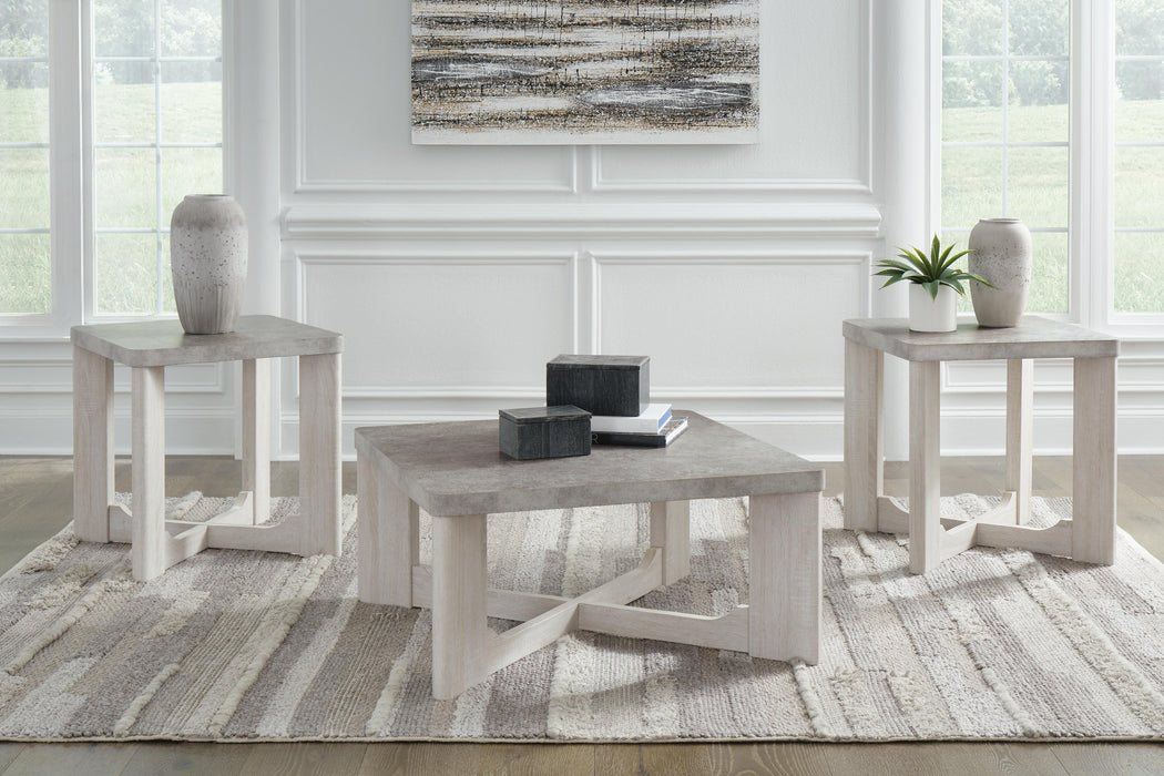 Garnilly Whitewash Occasional Table Set (3/CN)