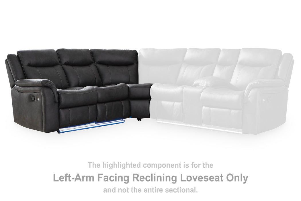 Perarrygin Carbon LAF Reclining Loveseat
