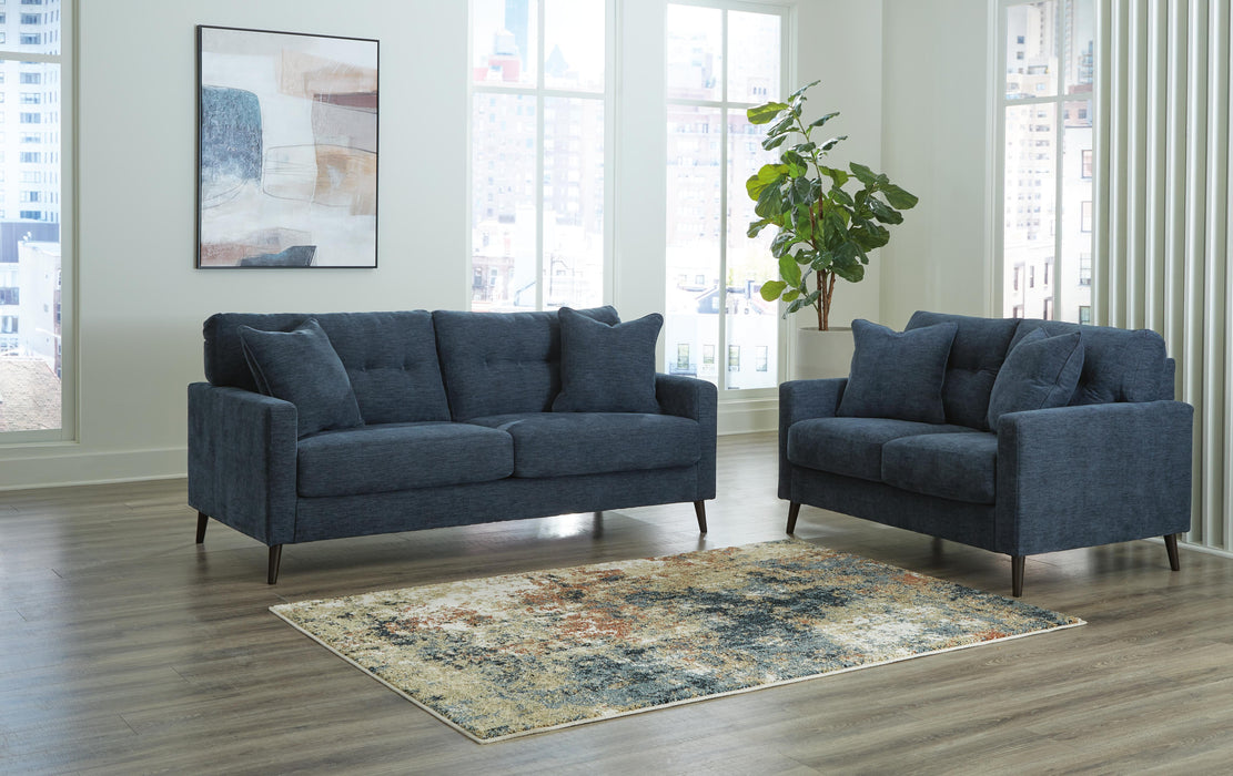Bixler Navy Bixler Sofa and Loveseat