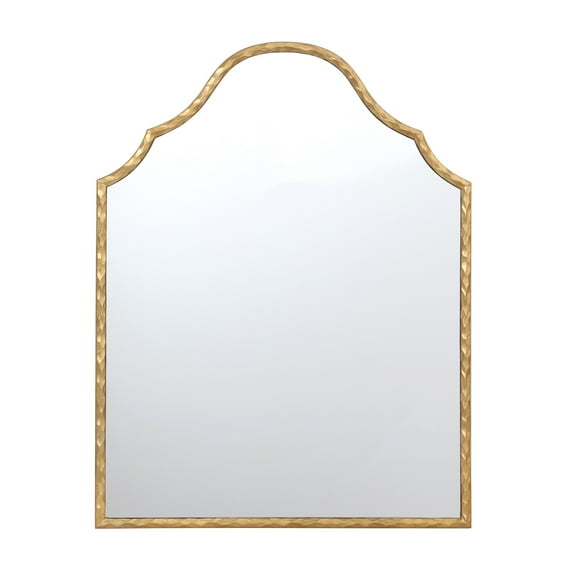 Gold Frame Art Deco Arch Wall Mirror 28"x36" My Texas House - open_box