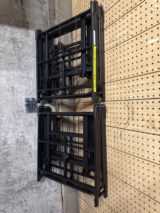 Mainstays 14" High Quad Fold Steel Platform Bed Frame, Twin XL - new