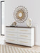 Mazilar Brown/White Six Drawer Dresser