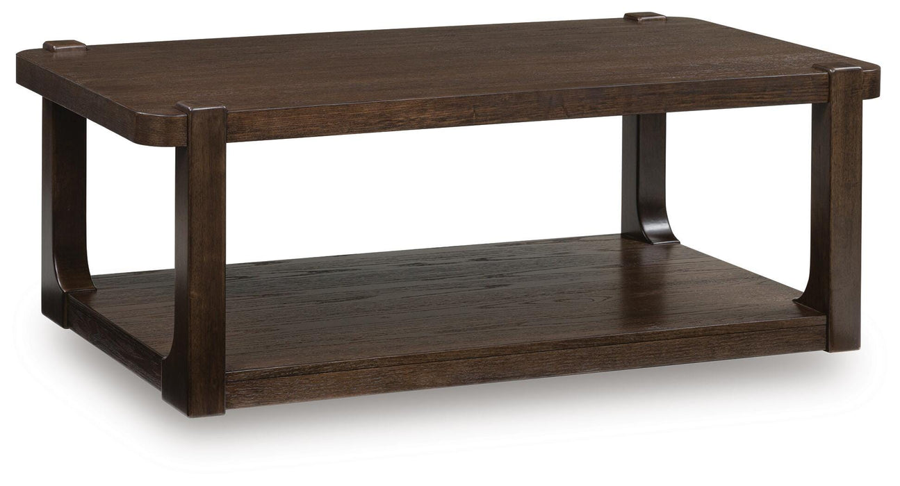 Breckington Dark Brown Rectangular Cocktail Table