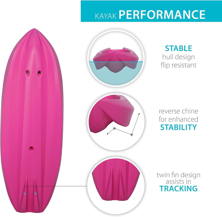 Lifetime Wave 6 ft Youth Kayak, Pink (90098) - new