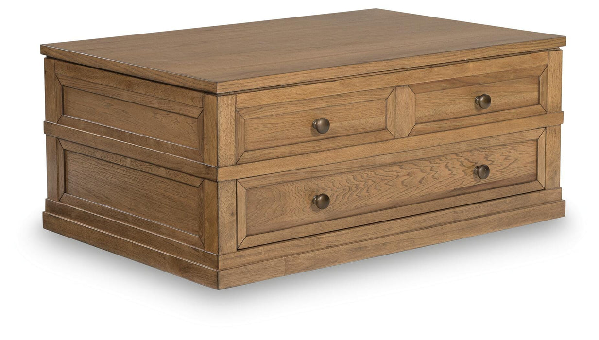 Sharlance Light Brown Lift Top Cocktail Table