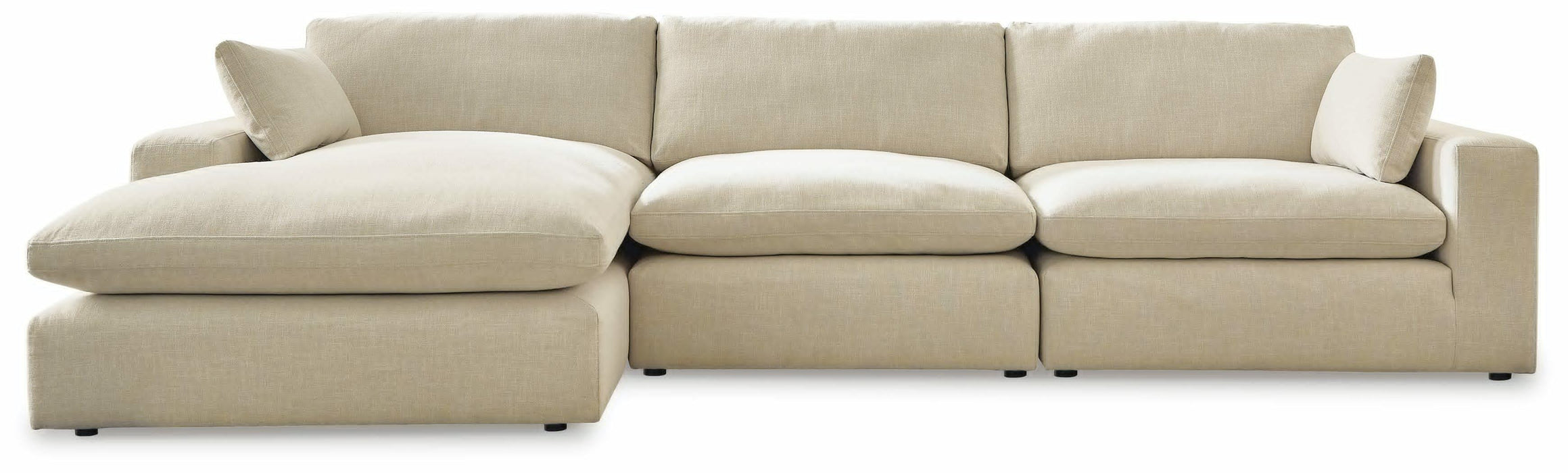 Elyza Linen Elyza 3-Piece Sectional with Chaise