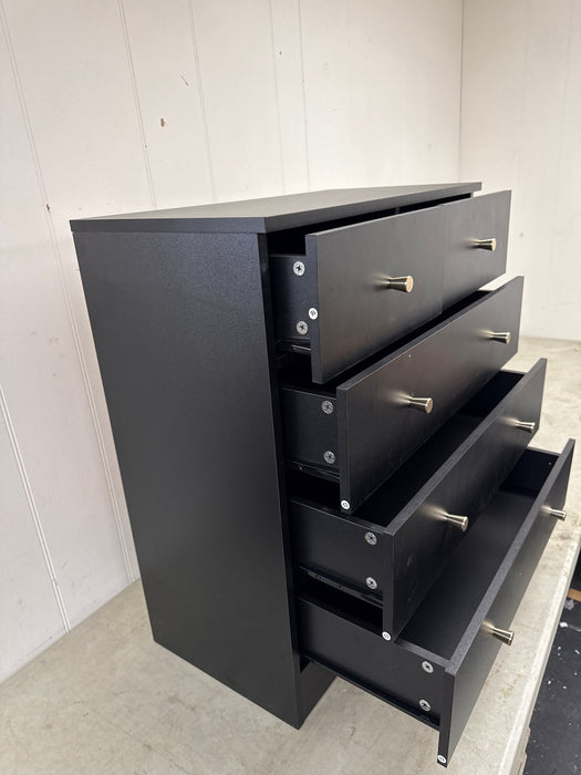 UBesGoo 5 Drawer Wood Dresser for Bedroom, Chest of Drawers, Storage Organization Unit for Clothing, Black - new