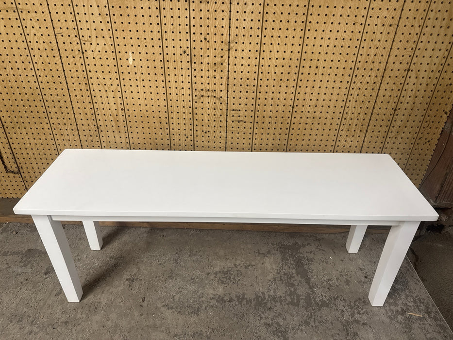 TMS Tiffany Indoor Bench, 47.5"L x 14"W x 18"H, White - new