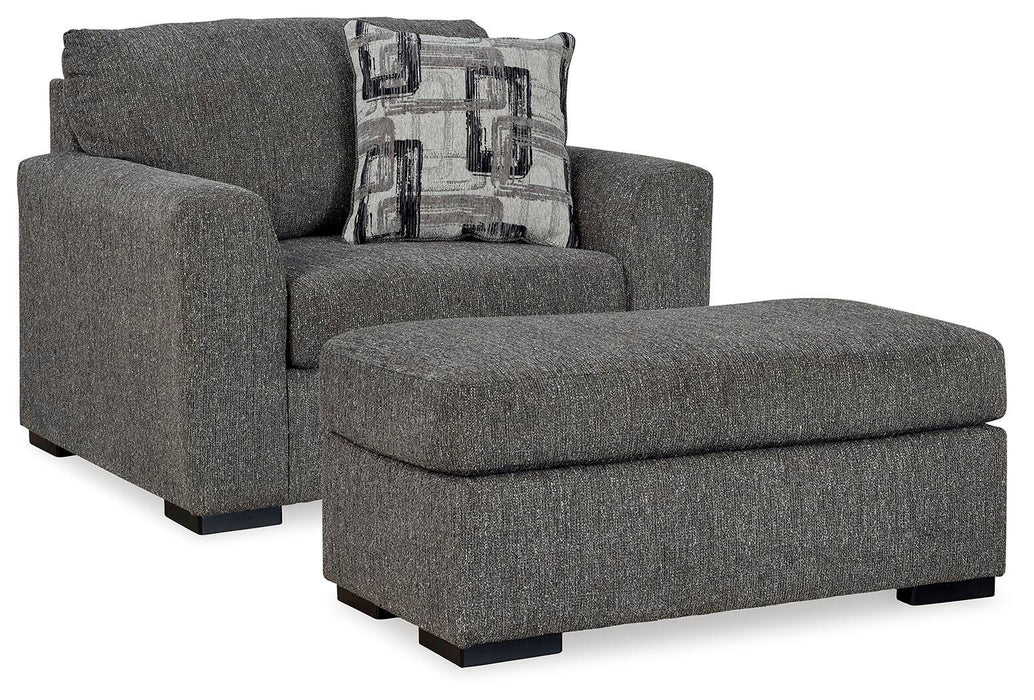 Gardiner Pewter Gardiner Chair and Ottoman