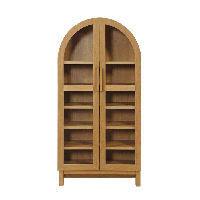 Better Homes & Gardens Juliet Arch Cabinet, Light Honey Finish - new