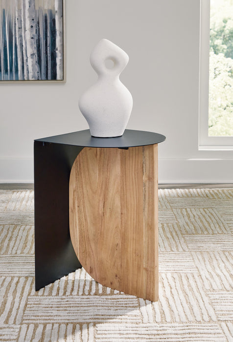 Ladgate Black/Natural Accent Table
