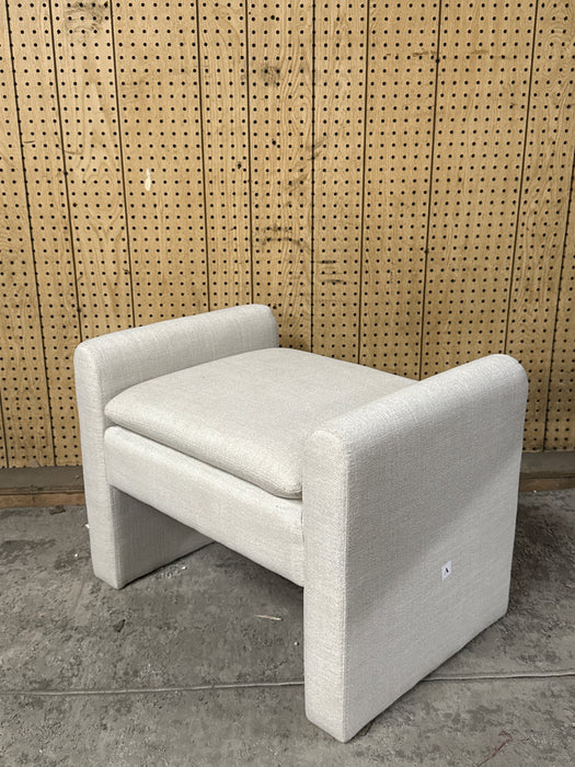 Better Homes & Gardens Emerson Ottoman, Cream - new