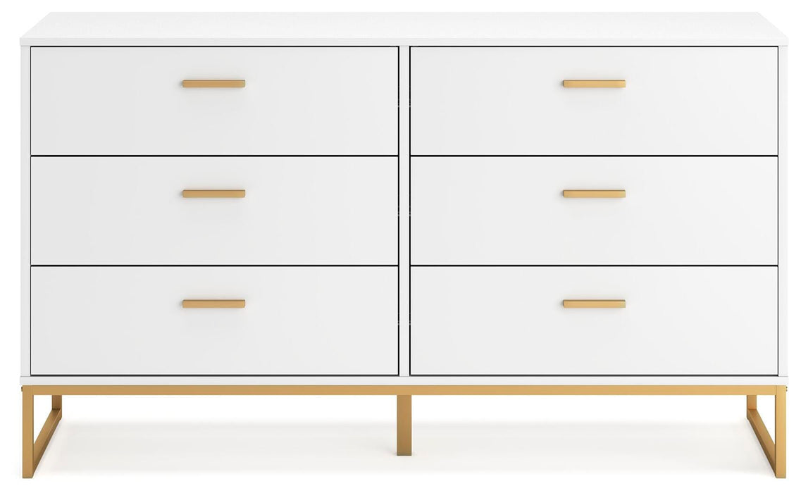 Socalle Two-tone Six Drawer Dresser