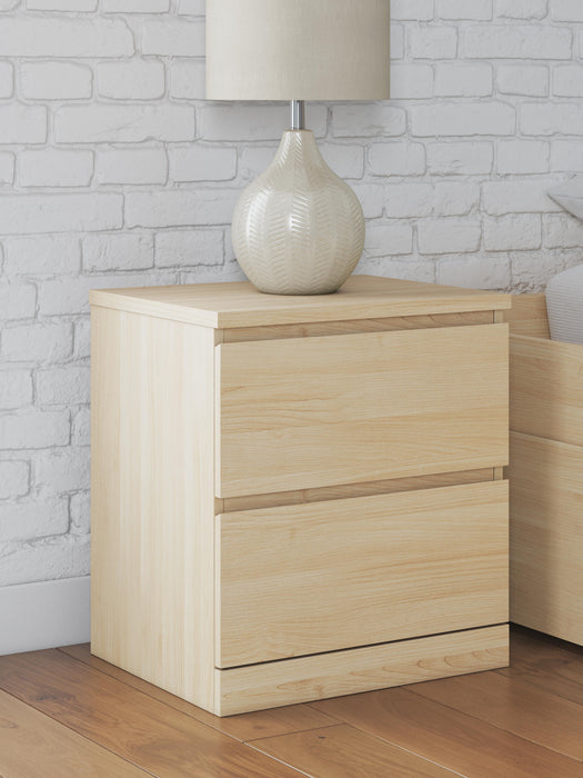 Onita Natural Two Drawer Night Stand