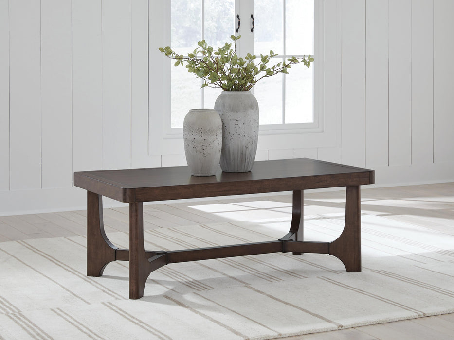 Korestone Dark Brown Rectangular Cocktail Table