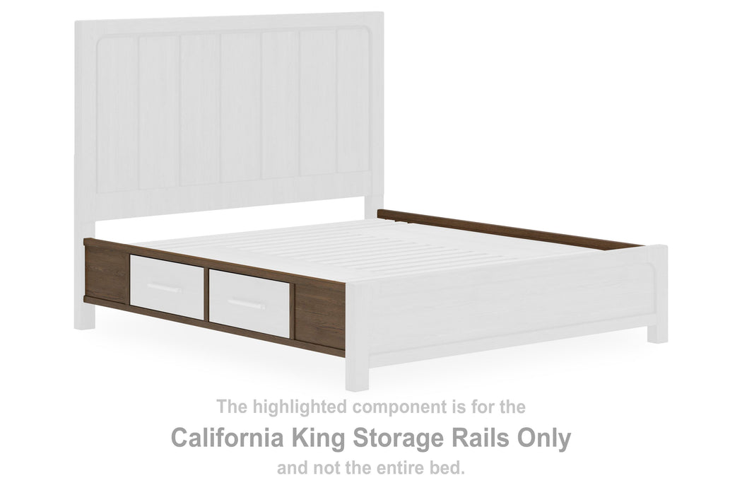 Cabalynn Light Brown Cal King Storage Rails