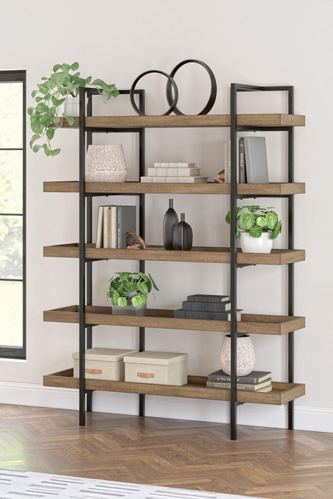 Montia Light Brown Bookcase