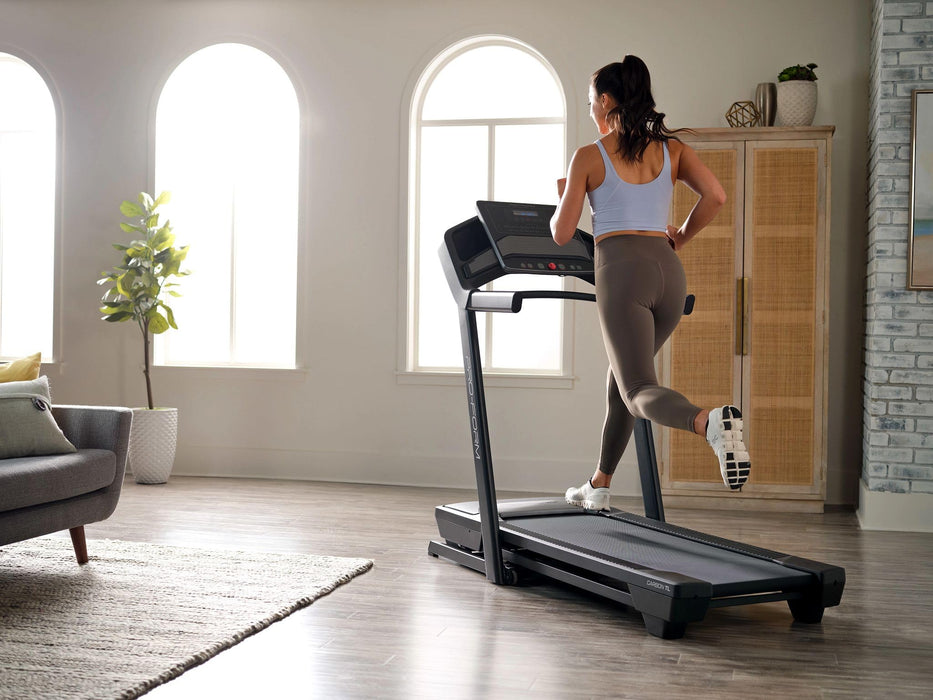 ProForm Carbon TL; Treadmill for Walking and Running with 5” Display, Built-in Tablet Holder and SpaceSaver Design - open_box
