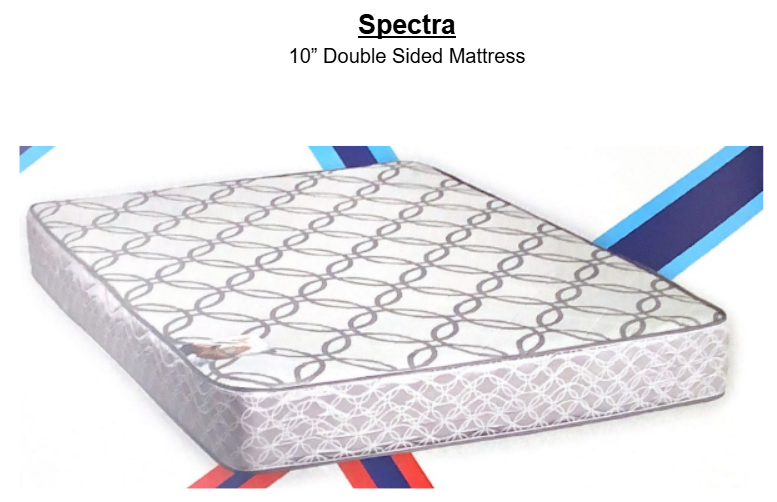 Spectra Queen 10" Double Sided Mattress - new