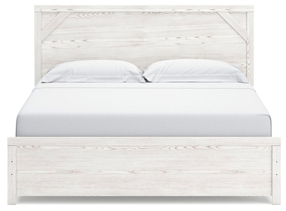 Gerridan White/Gray Gerridan King Panel Bed