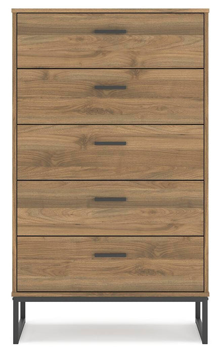 Deanlow Honey Five Drawer Chest