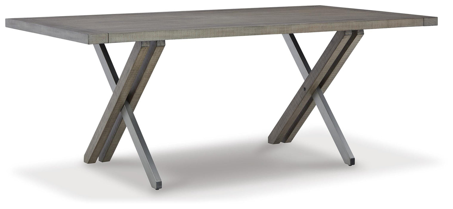 Krystanza Weathered Gray Rectangular Dining Room Table