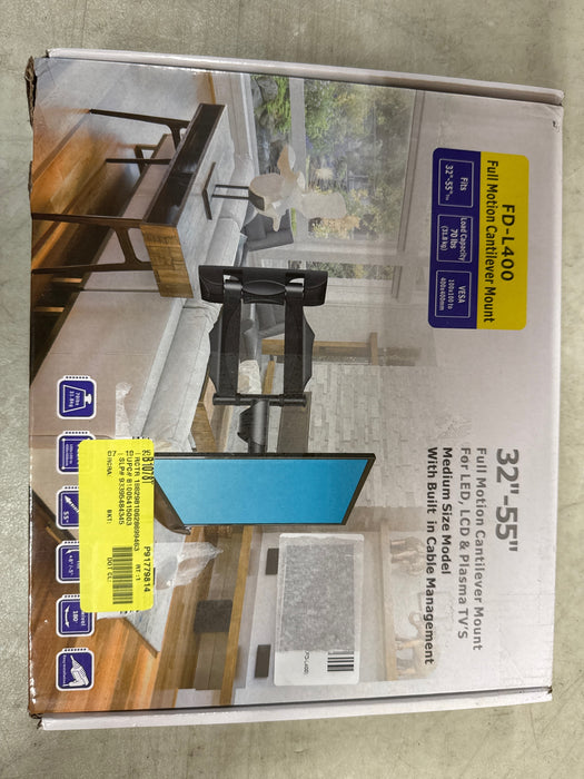 Suptek Adjustable TV Wall Mount Swivel and Tilt TV Arm Bracket for Most 32-55 inch LED, LCD Monitor and Plasma TVs up to 70lbs VESA up to 400x400mm (MAFD-L400) - open_box