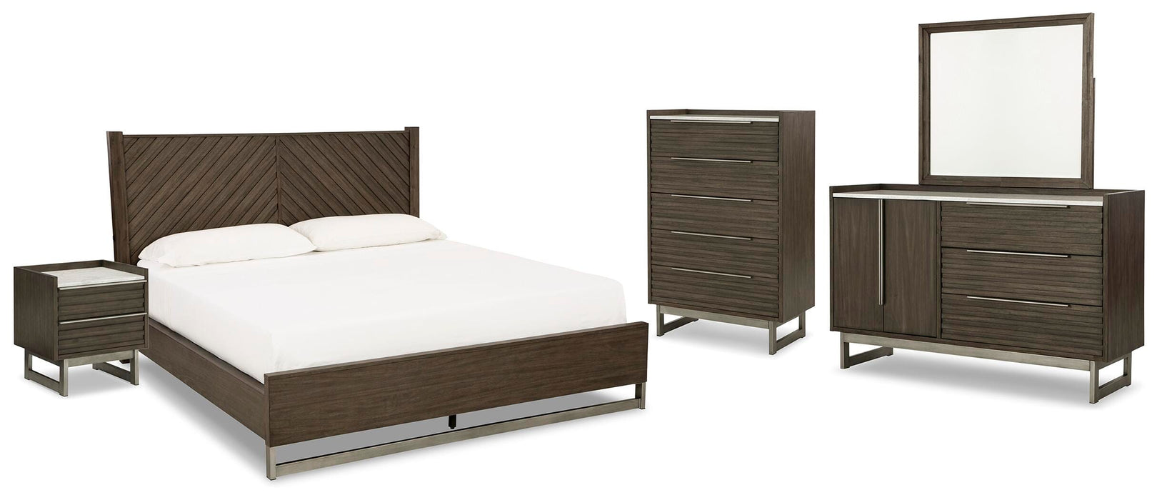 Arkenton Grayish Brown Bedroom Collection