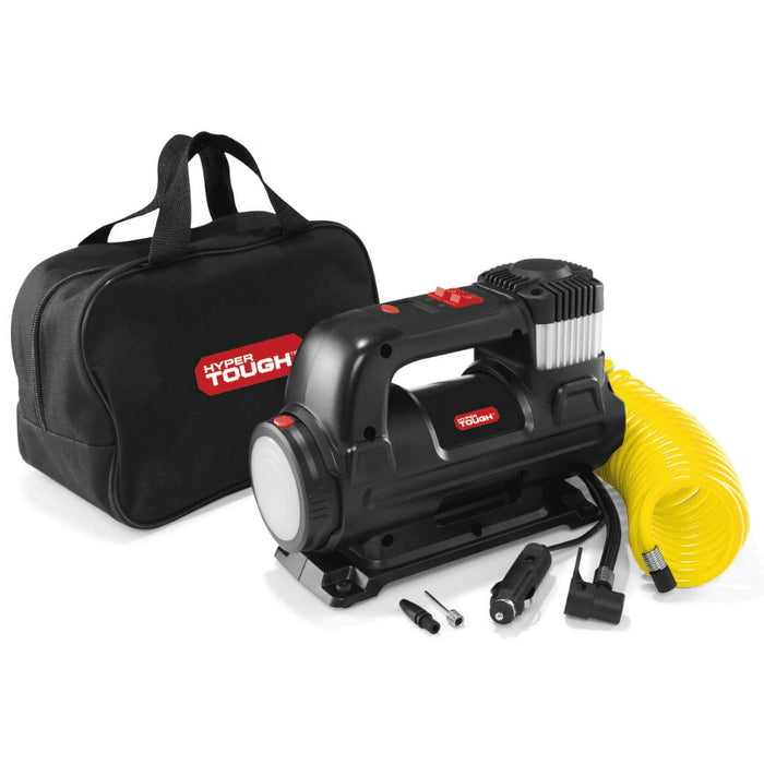 Hyper Tough DC 12V Heavy Duty Direct Drive Digital Tire Inflator with Detachable LED Light - new