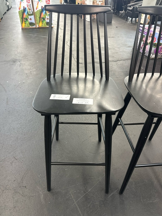 Harwich High Back Windsor Barstool Black - Threshold: Farmhouse Style, Wood Frame, Fixed Height 29" - new