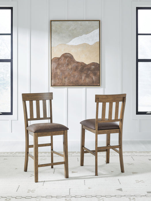 Broxtyn Light Brown Upholstered Barstool (Priced Per Item, Must Order 2, 4, 6, or 8)