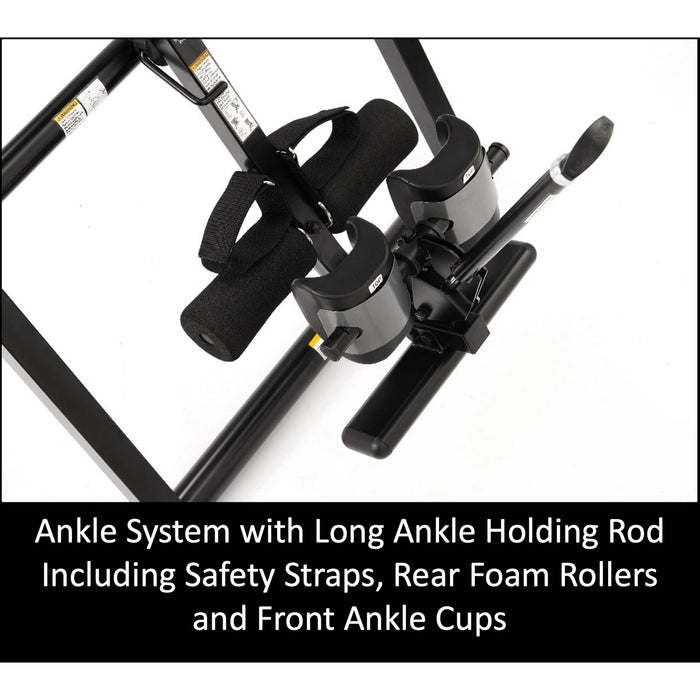 Medisonic 510100B Therapeutic Heavy Duty Steel Frame Inversion Table, 300LB Capacity - open_box