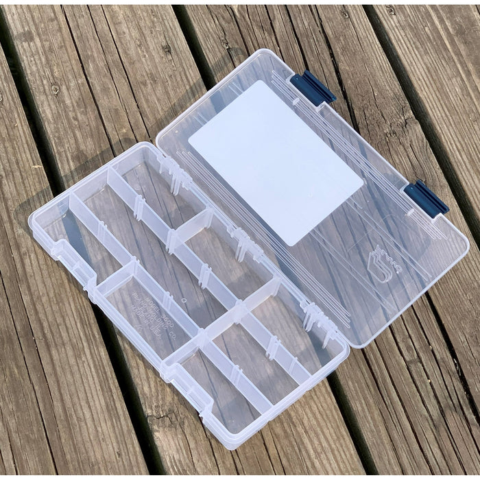 Plano Fishing Tackle Boxes & Bait Storage, Prolatch Adjustable Transparent Stowaway Utility Box, Clear - new
