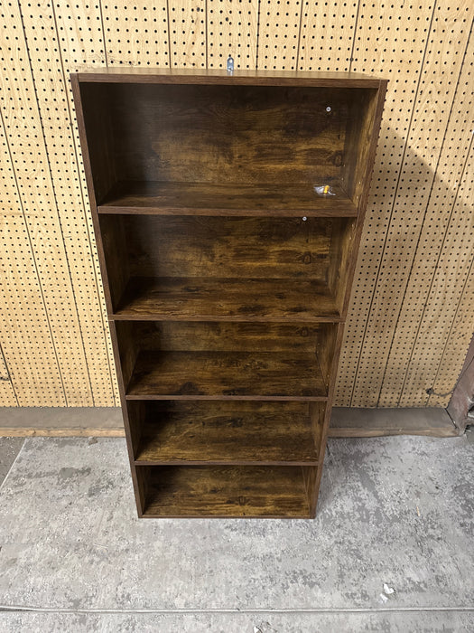 REKHH 5 Tiers Narrow Bookshelf, 53 in Wooden Open Bookcase with Height-Adjustable Shelf, Freestanding Tall Display Storage Floor Bookcase Bookshelf for Library, Bedroom, Living Room, Office,