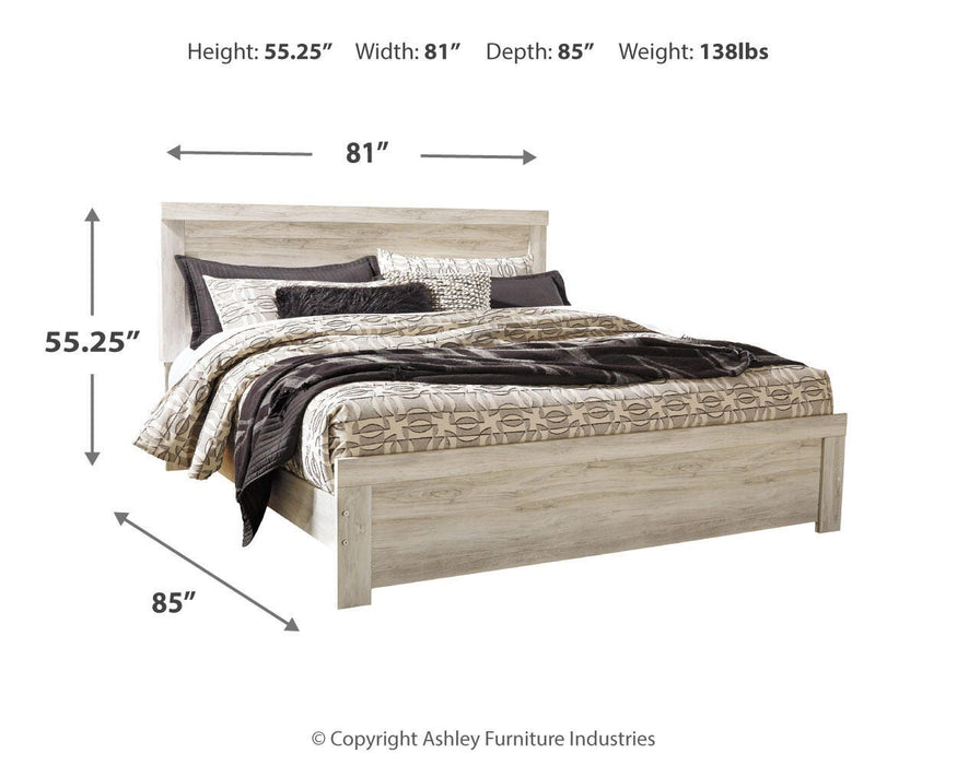 Bellaby Whitewash Bellaby King Panel Bed