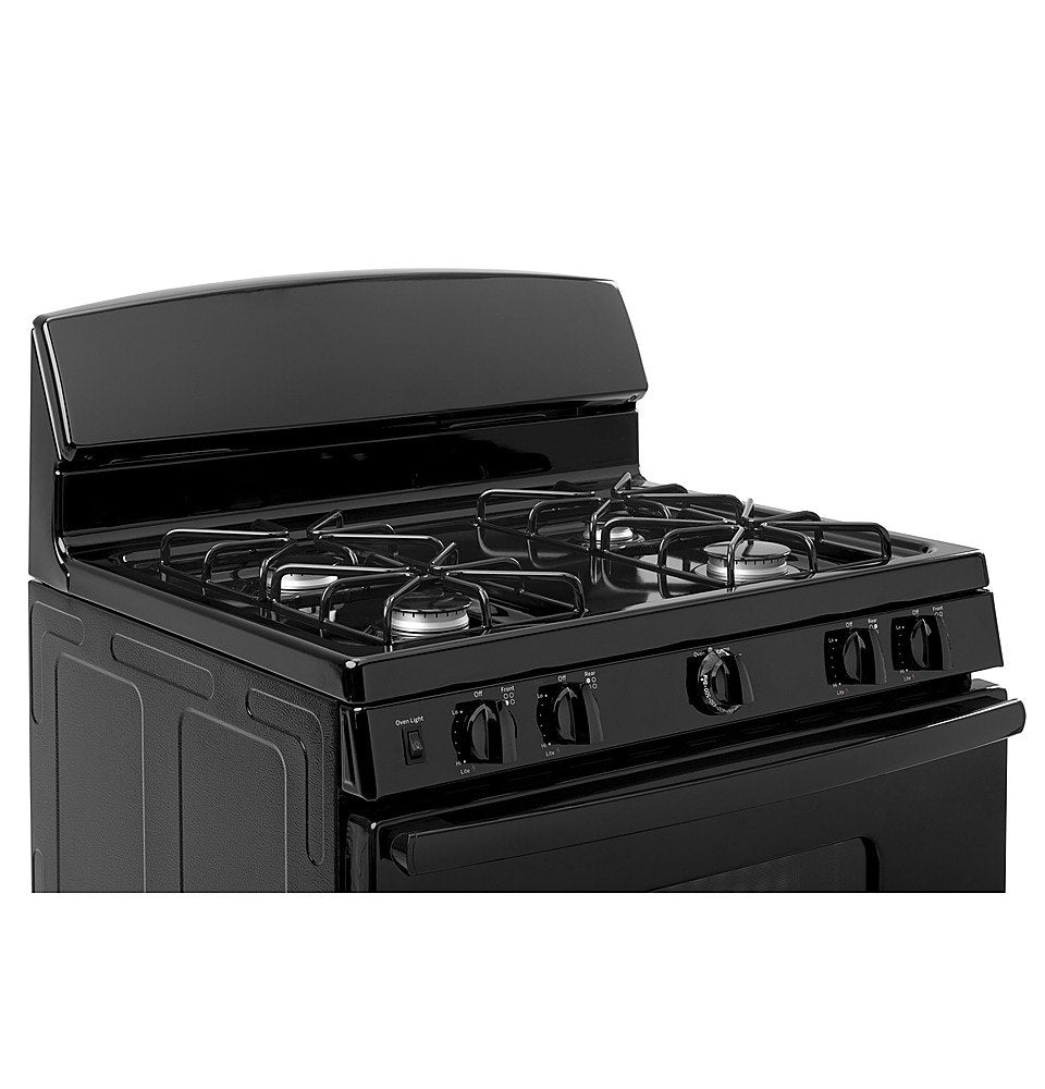 GE - 4.8 Cu. Ft. Freestanding Gas Range - Black - display_model