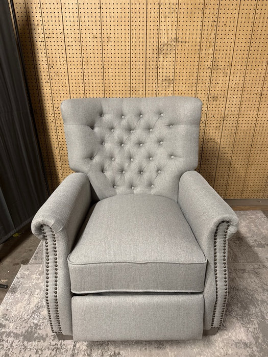 Better Homes & Garden Tufted Push Back Recliner, Gray Fabric Upholstery - new