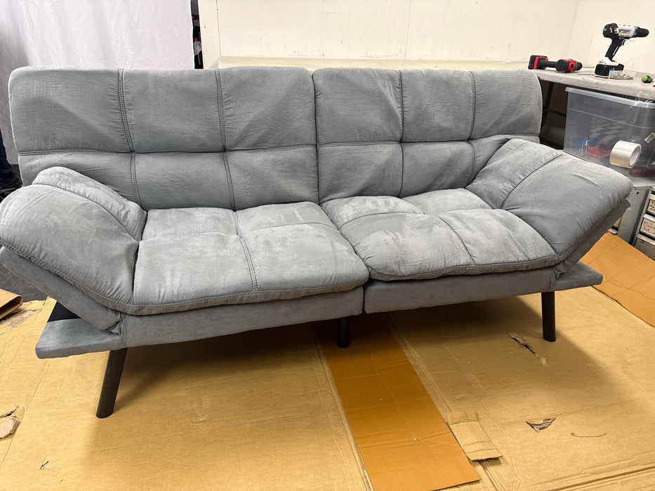Mainstays Memory Foam Futon with 72" Grey - new