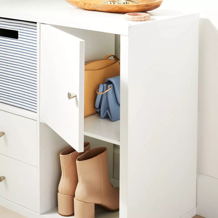 Door 13" Cube Accessory - Brightroom: Closet Organizer, White Shelf Door, Particle Board, Easy Assembly - open_box