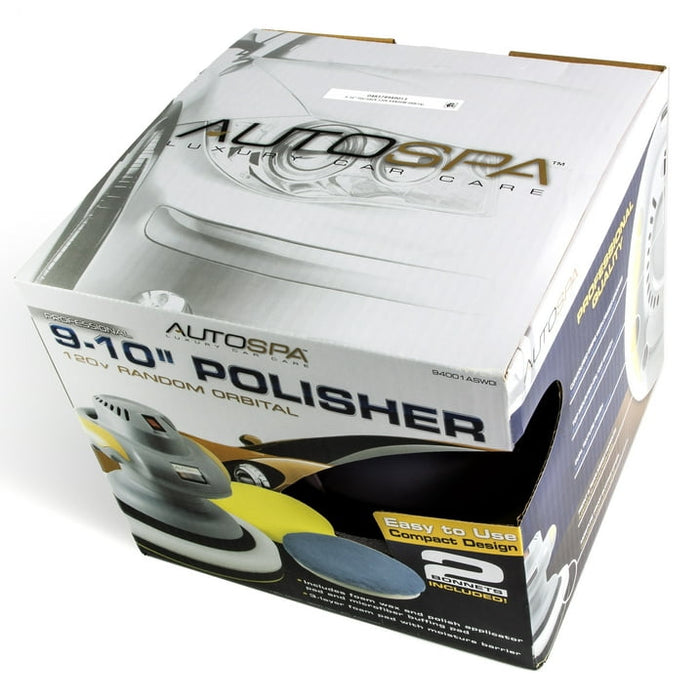 AutoSpa 10" Orbital Car Suerface Polisher with Bonus Bonnets, 94001ASWDI - use_like_new