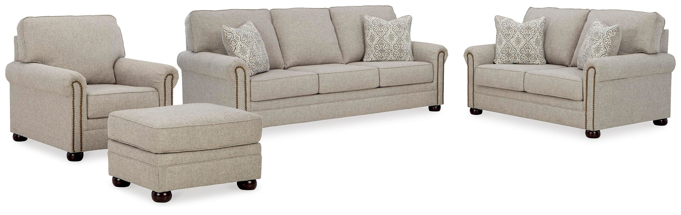 Gaelon Dune Gaelon Sofa, Loveseat, Chair and Ottoman