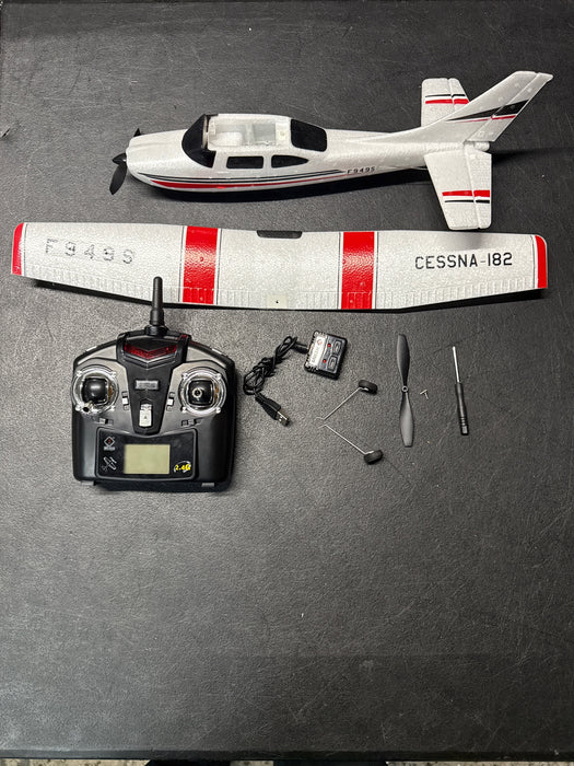 WLtoys 2.4G F949 LCD Version RC Airplane Cessna 182 3D6G 3Ch Fixed Wing Plane Outdoor Drone RTF With Gyroscope And Night - new