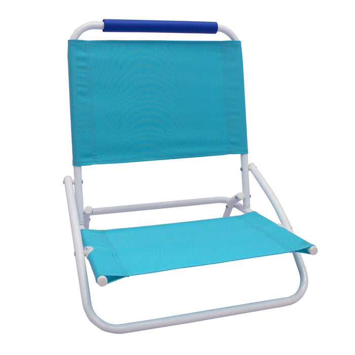 Mainstays Folding Beach Sand Chair, Teal - new